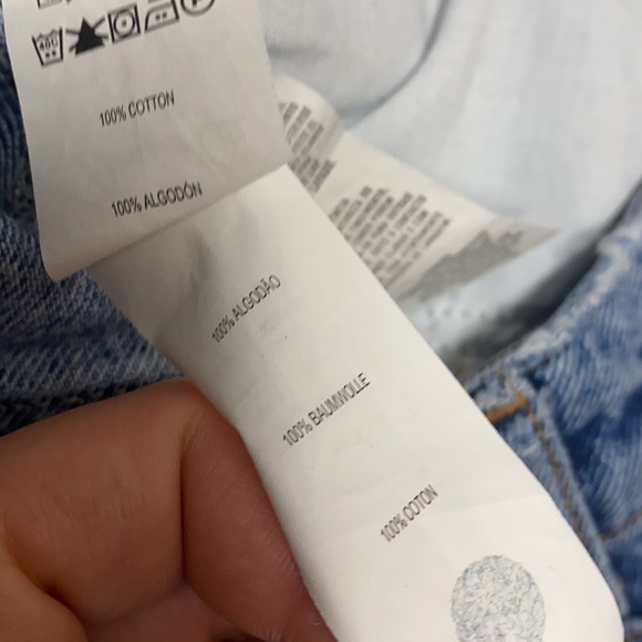 Denim & Co Cropped painted jeans with raw hem - Picture 7 of 7
